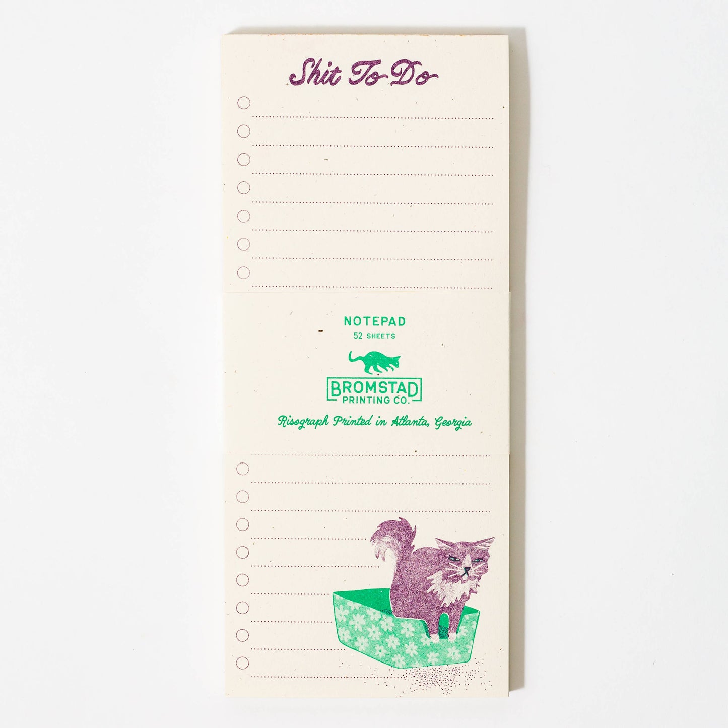 Bromstad Printing Co. - Sh*t To Do - Risograph Notepad