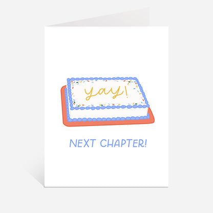 Just Follow Your Art - Next Chapter! | Congratulations Book Theme Card, Congrats