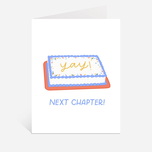 Just Follow Your Art - Next Chapter! | Congratulations Book Theme Card, Congrats