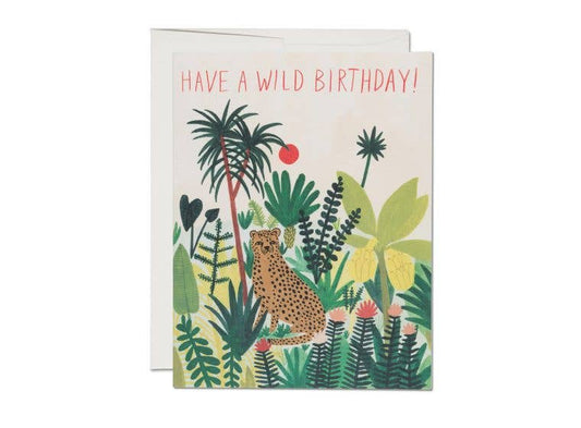 Red Cap Cards - Cheetah Birthday greeting card