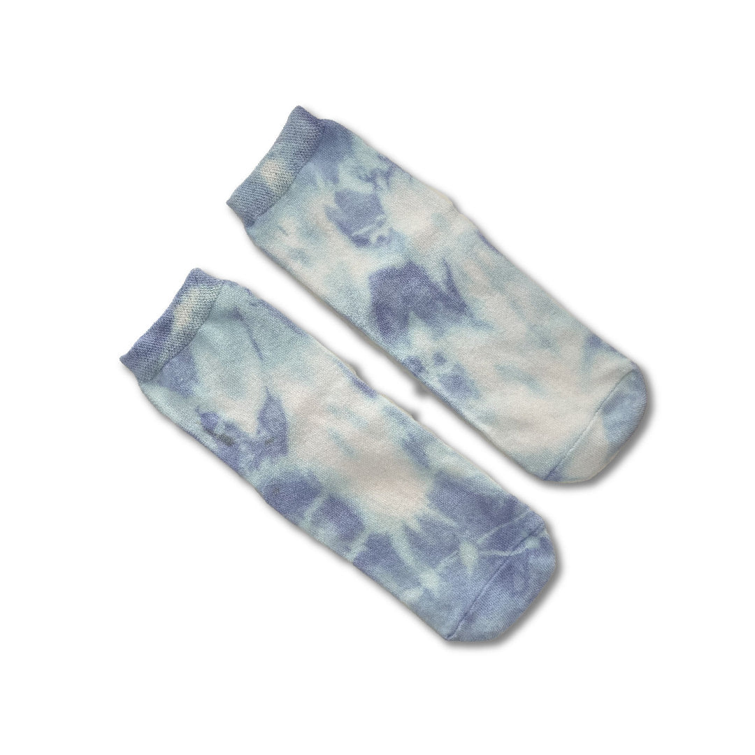 Tie Dye Ankle Socks - Small - Blue