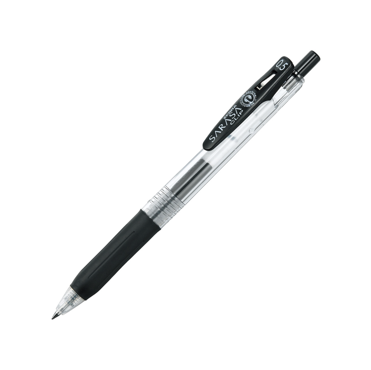 Zebra Sarasa Clip Gel Retractable 0.5mm Pen - Black