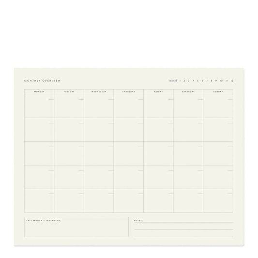 Ramona & Ruth - Monthly Overview Notepad