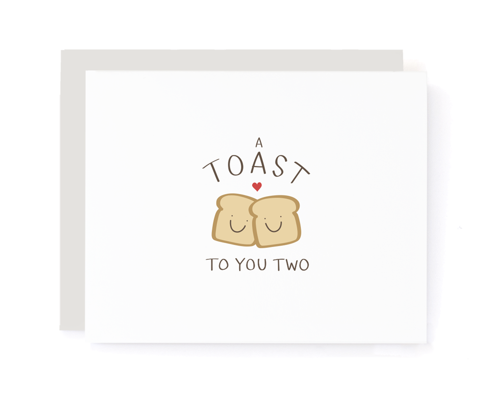 A Jar Of Pickles - A Toast to You Two Congrats Card