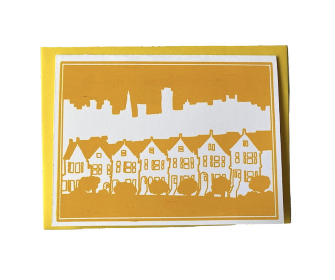 Anne Breedlove - Painted Ladies Card - Orange - A6