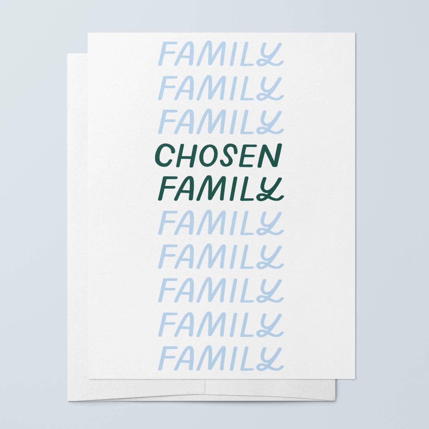 Just Follow Your Art - Chosen Family Card