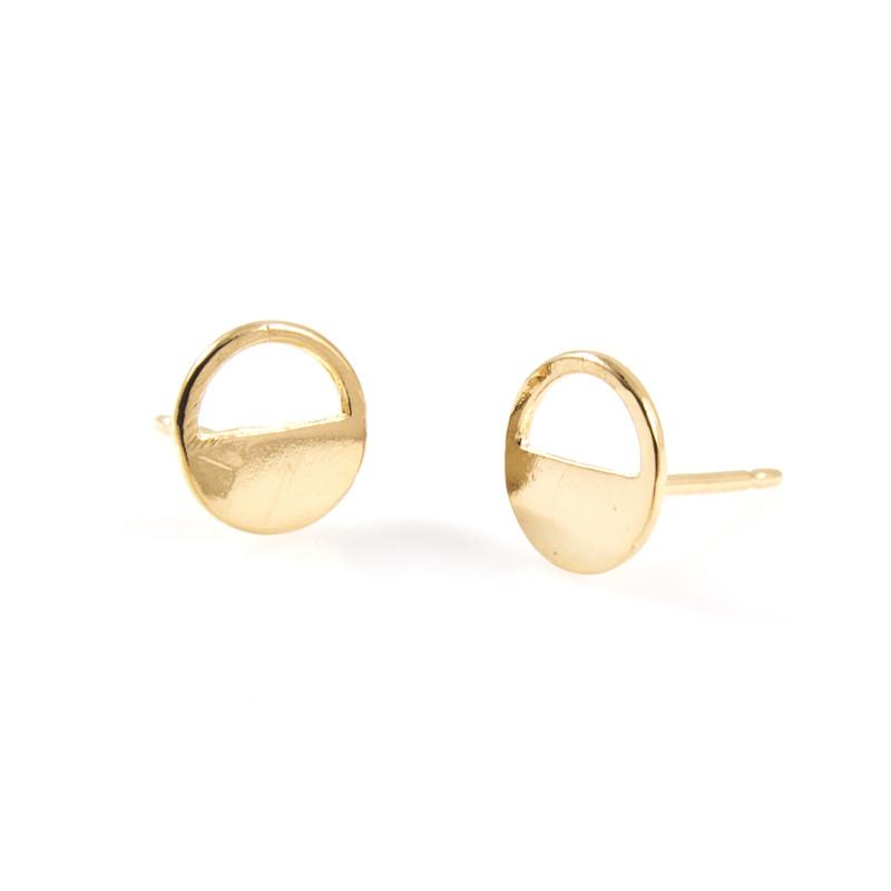 Baleen - Half-Open Circle Studs