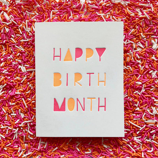 INK MEETS PAPER - Happy Birth Month - Birthday card