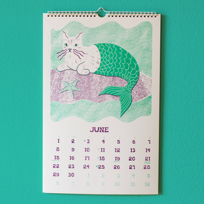 Bromstad Printing Co. - 2025 Risograph Wall Calendar - Ain't Life Grand?