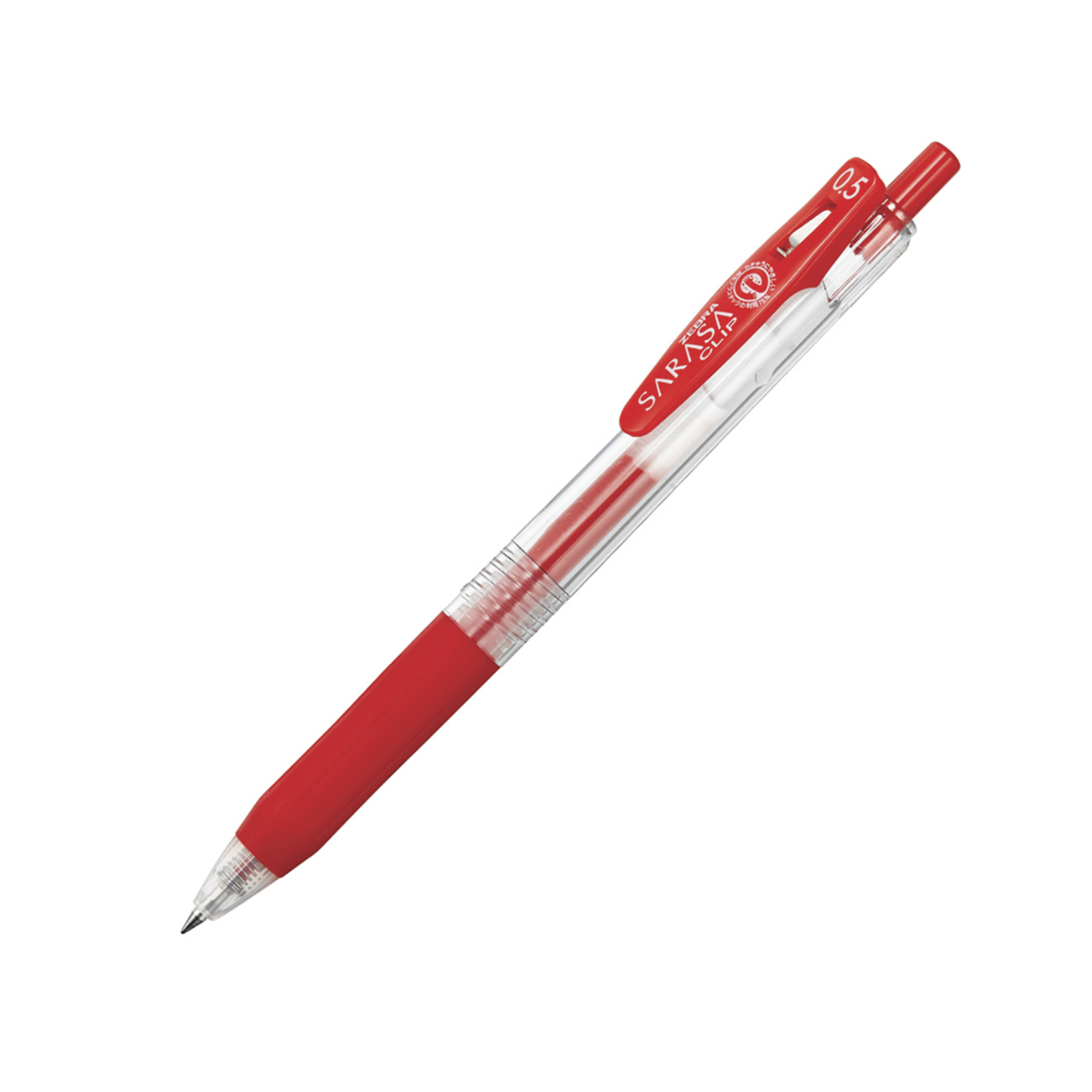 Zebra Sarasa Clip Gel Retractable 0.5mm Pen - Red