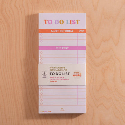 Once Upon a Tuesday - To Do List Pad | You Got This