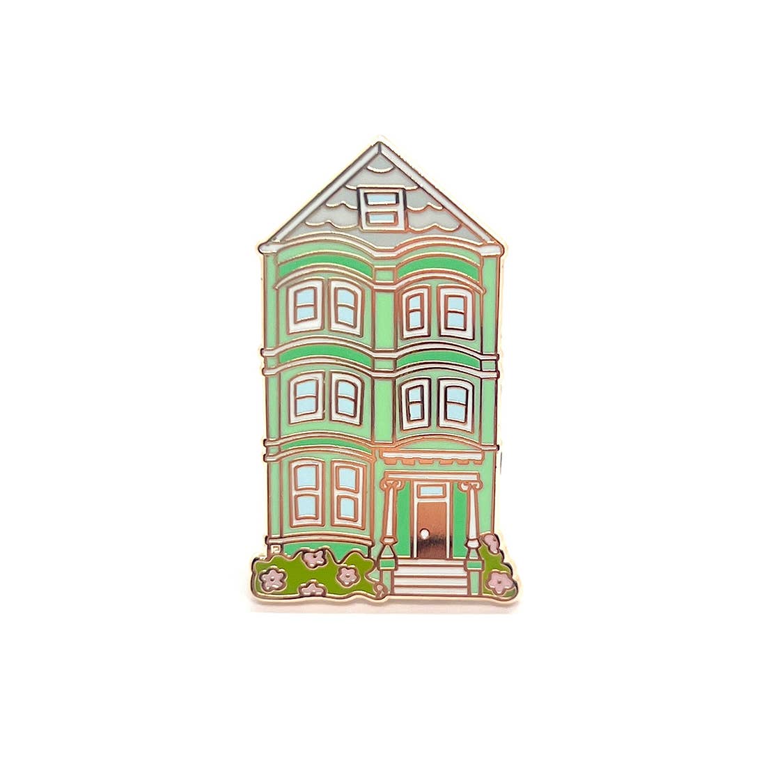 Brenna Daugherty - San Francisco Green House Enamel Pin