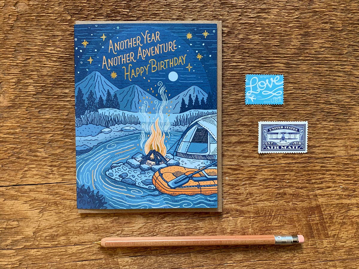 Noteworthy Paper & Press - Campfire Birthday Card