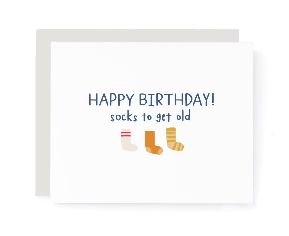 A Jar Of Pickles - Socks To Get Old Birthday Birthday Card