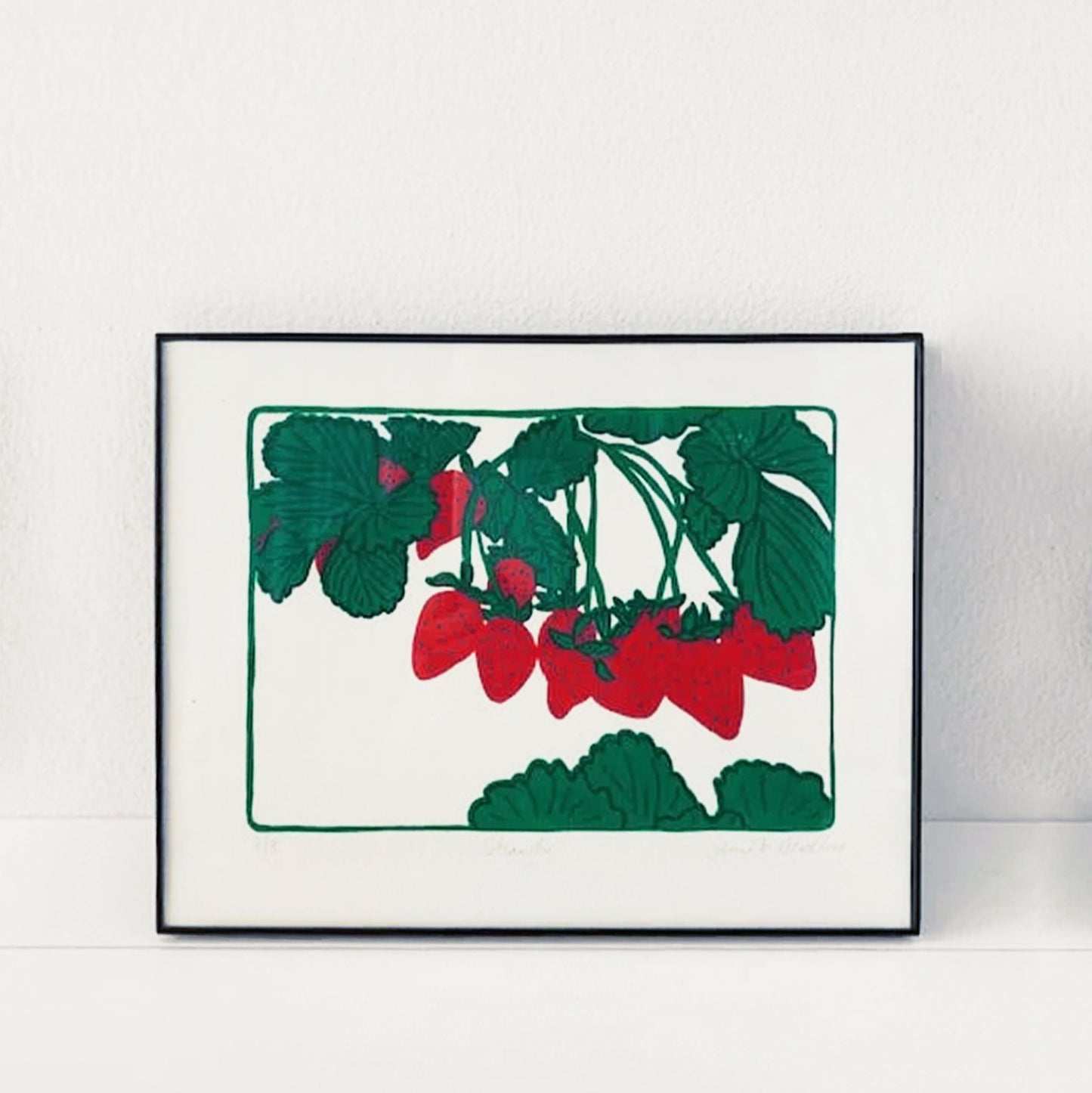 Anne M Breedlove - Screenprint - Strawberries