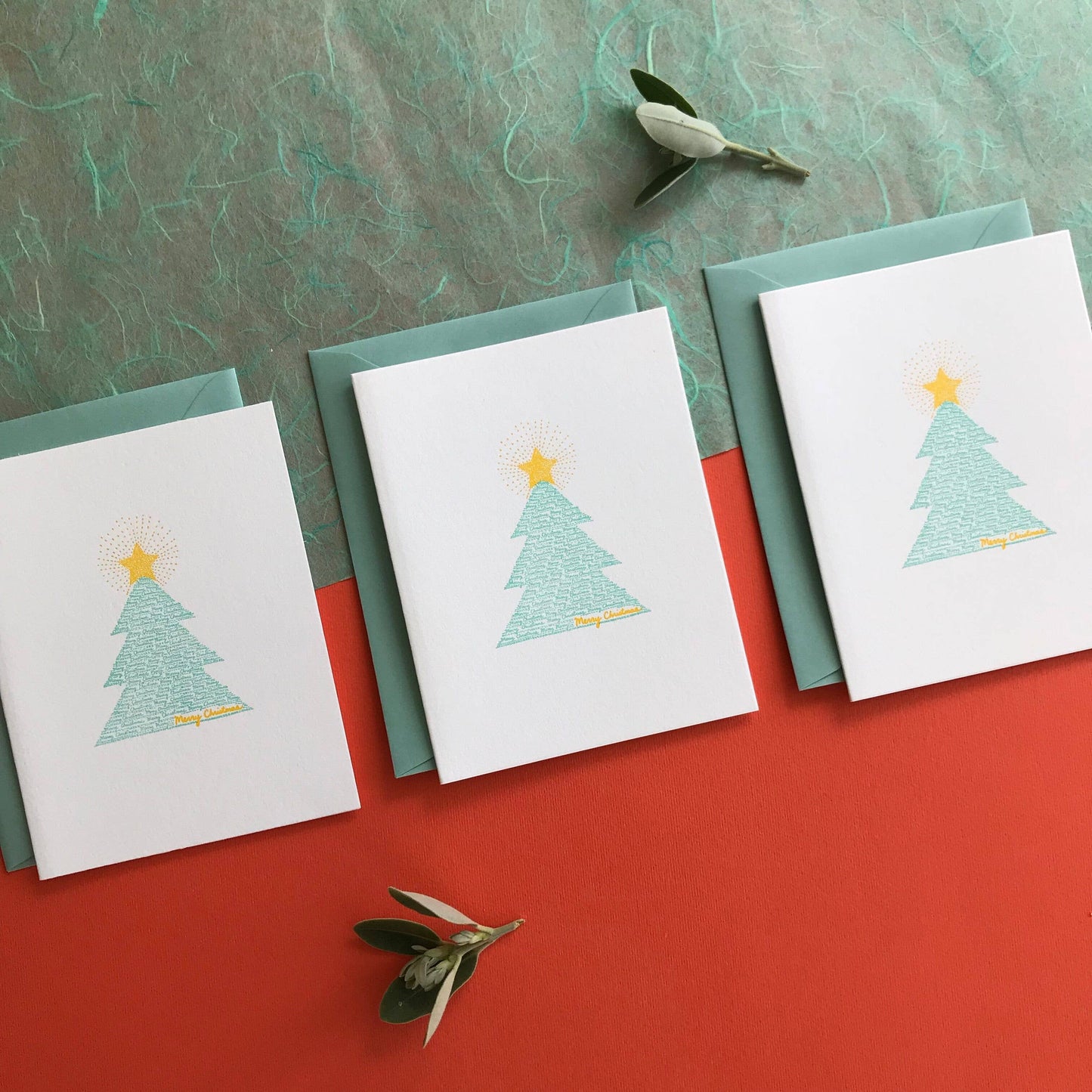 Helen Edna - Christmas Tree - Holiday Greeting Card