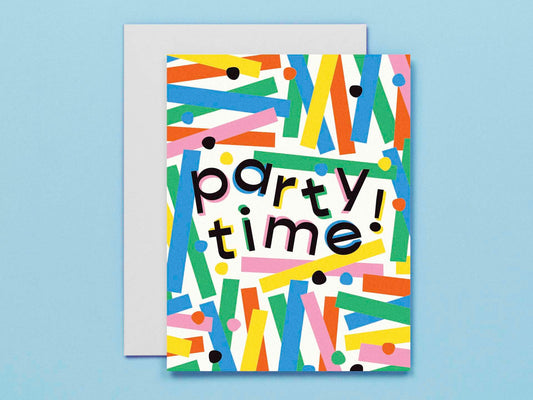 My Darlin' - Party Time - Abstract Confetti Birthday Card