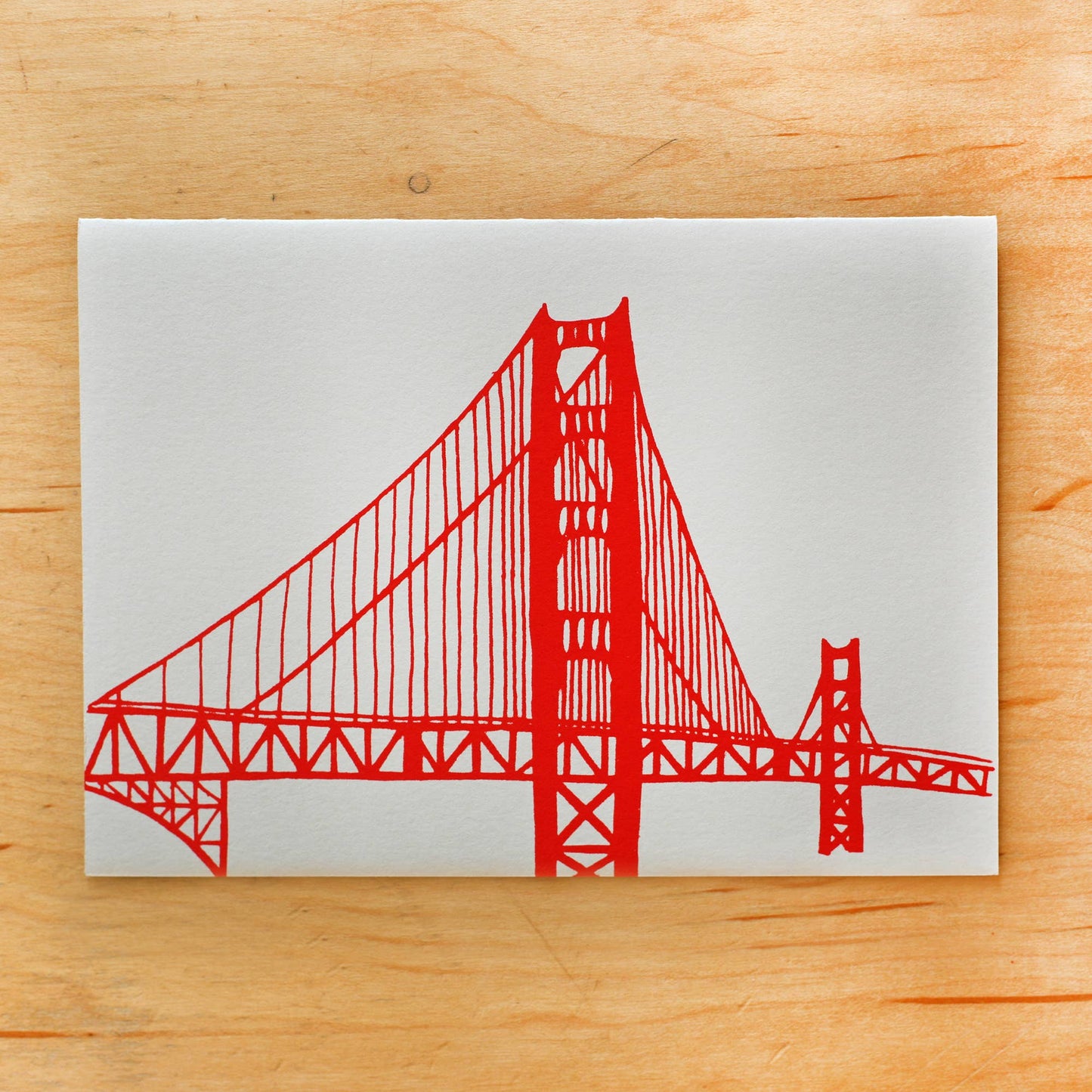 Alphabet Studios - GOLDEN GATE BRIDGE GREETING CARD