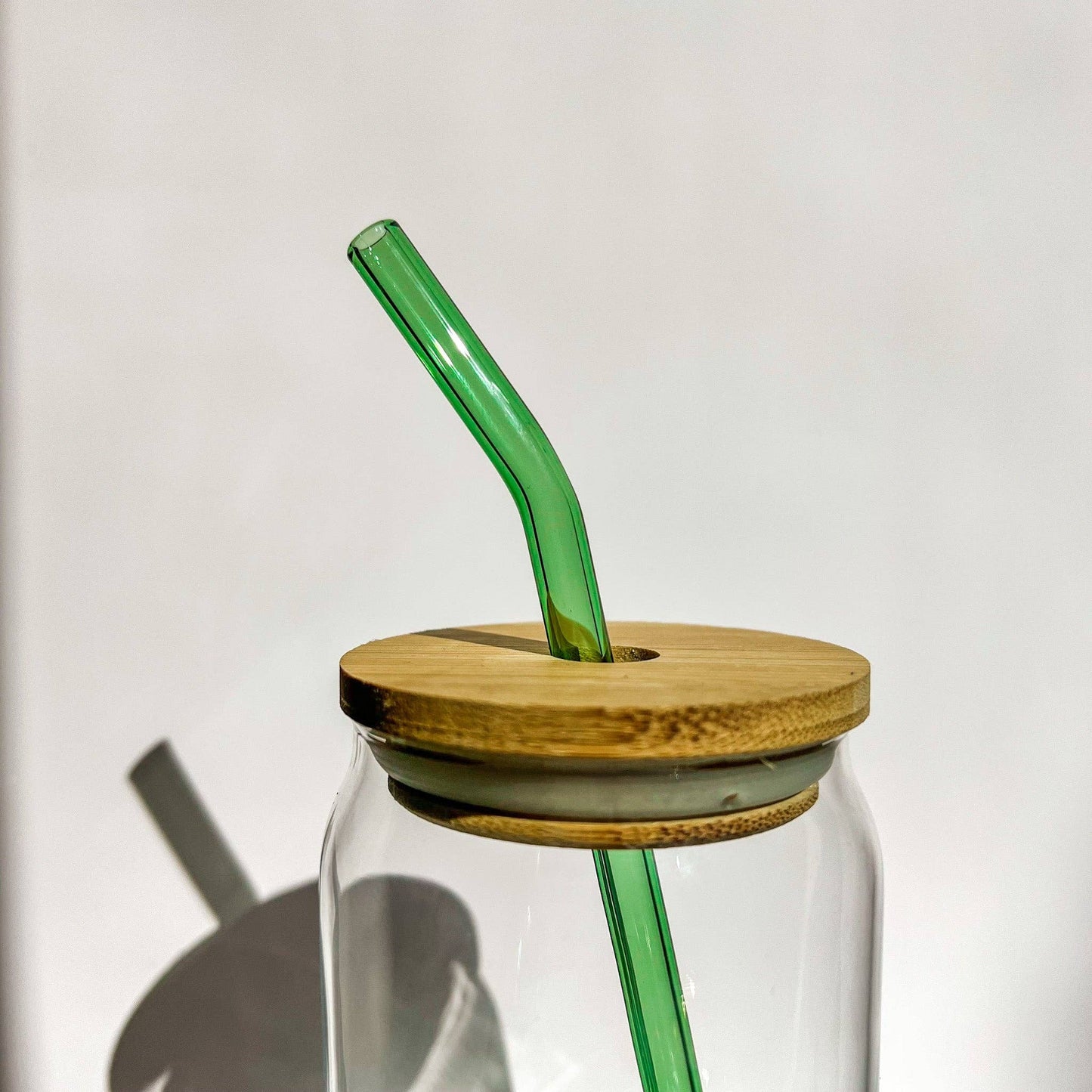 Made by April-Lynn - Green Glass Straw