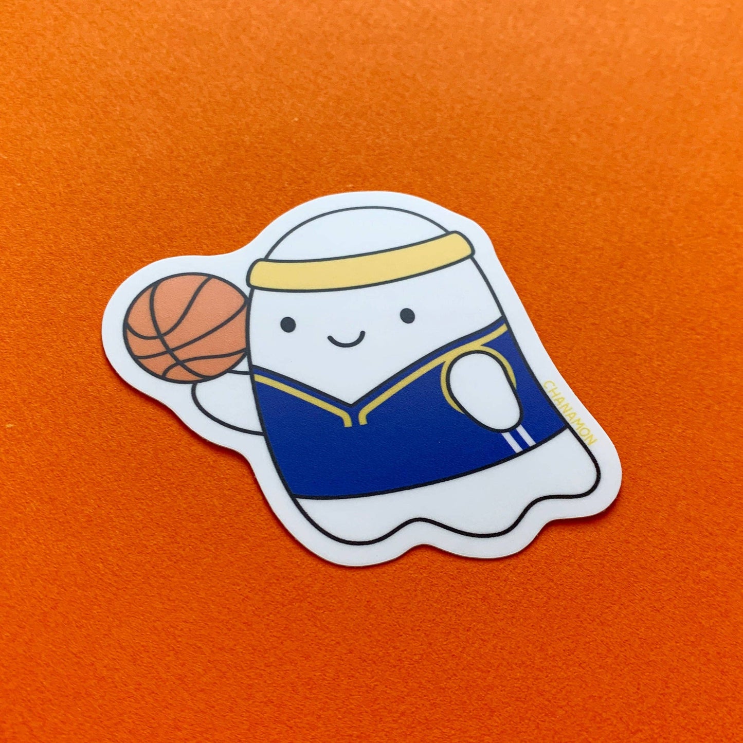 Maison Chanamon - Warriors Basketball Ghost Sticker