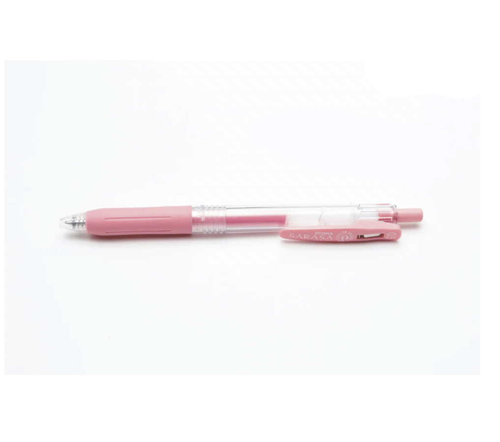 Zebra Sarasa Clip Gel Retractable 0.5mm Pen - Milk Pink