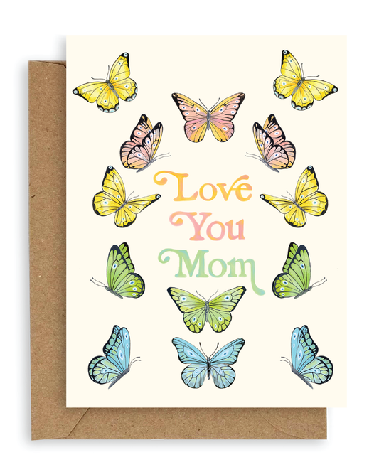 Adelfi - Butterflies Love You Mom Card