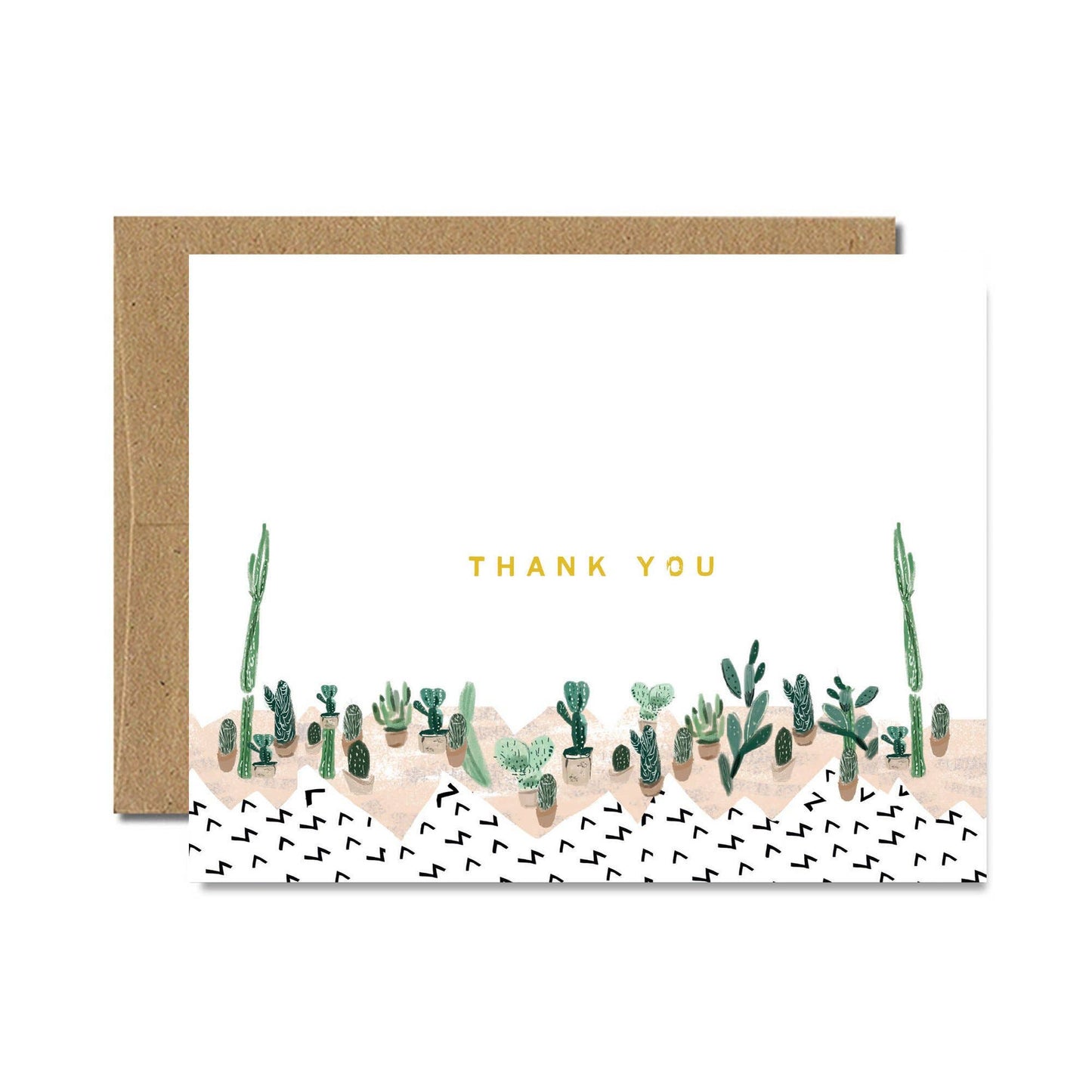 Ferme à Papier - Foil Succulent Thank You Card