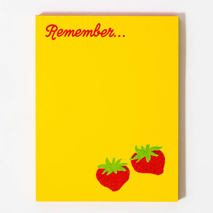 Bromstad Printing Co. - Remember Strawberry - Risograph A2 Notepad