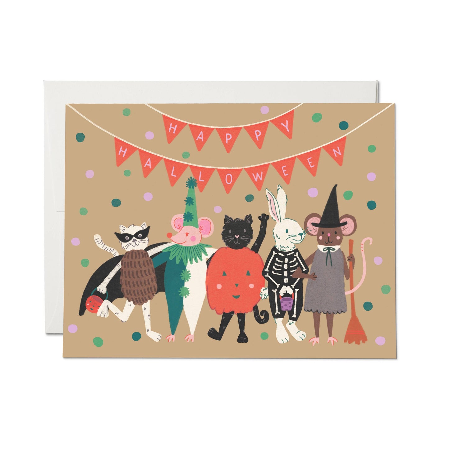 Red Cap Cards - Halloween Critters greeting card