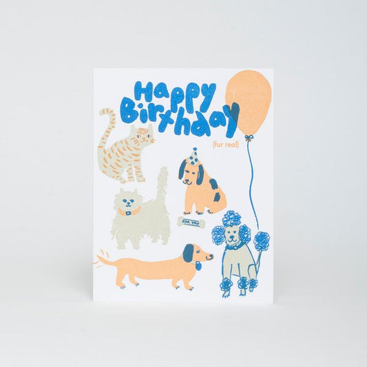 Egg Press - Happy Birthday Fur Real