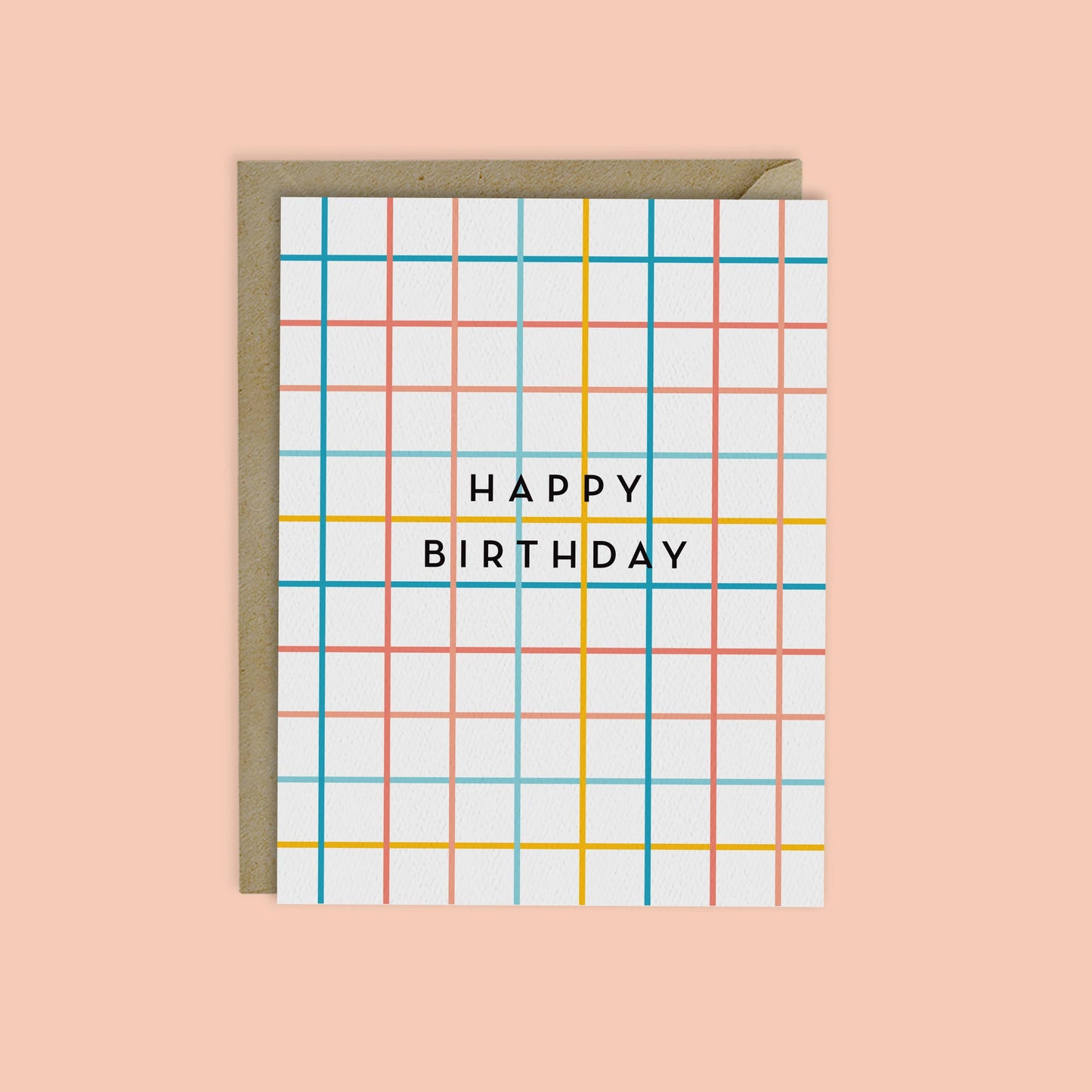 MELLOWWORKS - COLORFUL GRID HAPPY BIRTHDAY CARD