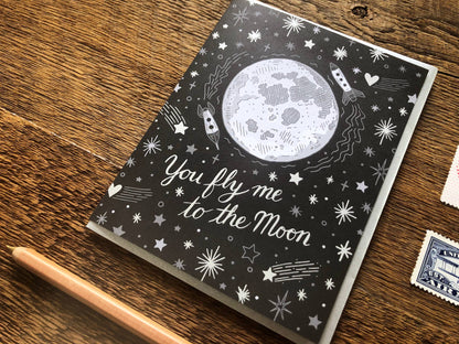 Noteworthy Paper - To The Moon Card