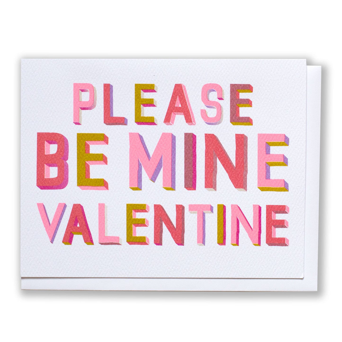 Banquet - 3D Please Be Mine Valentine Note Card