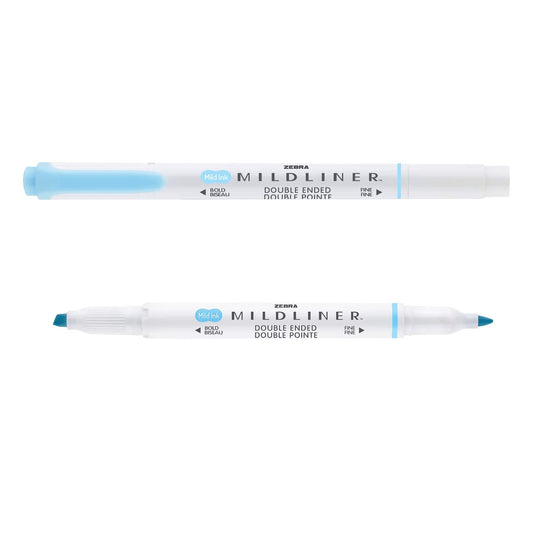 Zebra Mildliner Double-Ended Highlighter - Blue