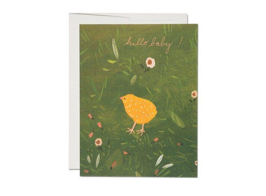 Red Cap Cards - Baby Chick baby greeting card