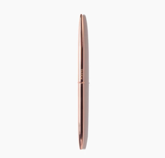 Poketo - Slim Ballpoint Pen - Rose Gold - Black Ink