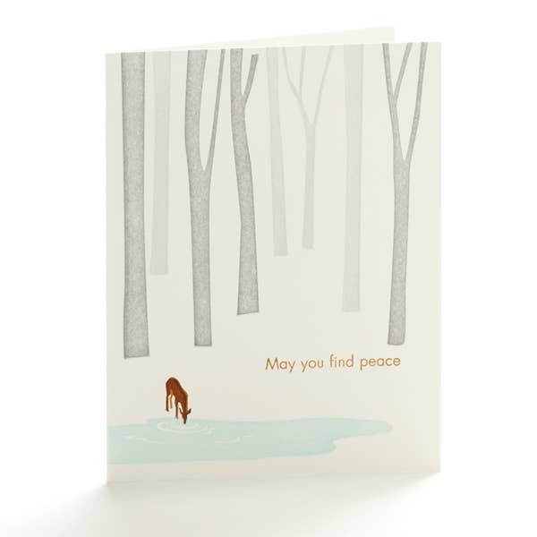 Ilee Papergoods - Deer May You Find Peace Notecard