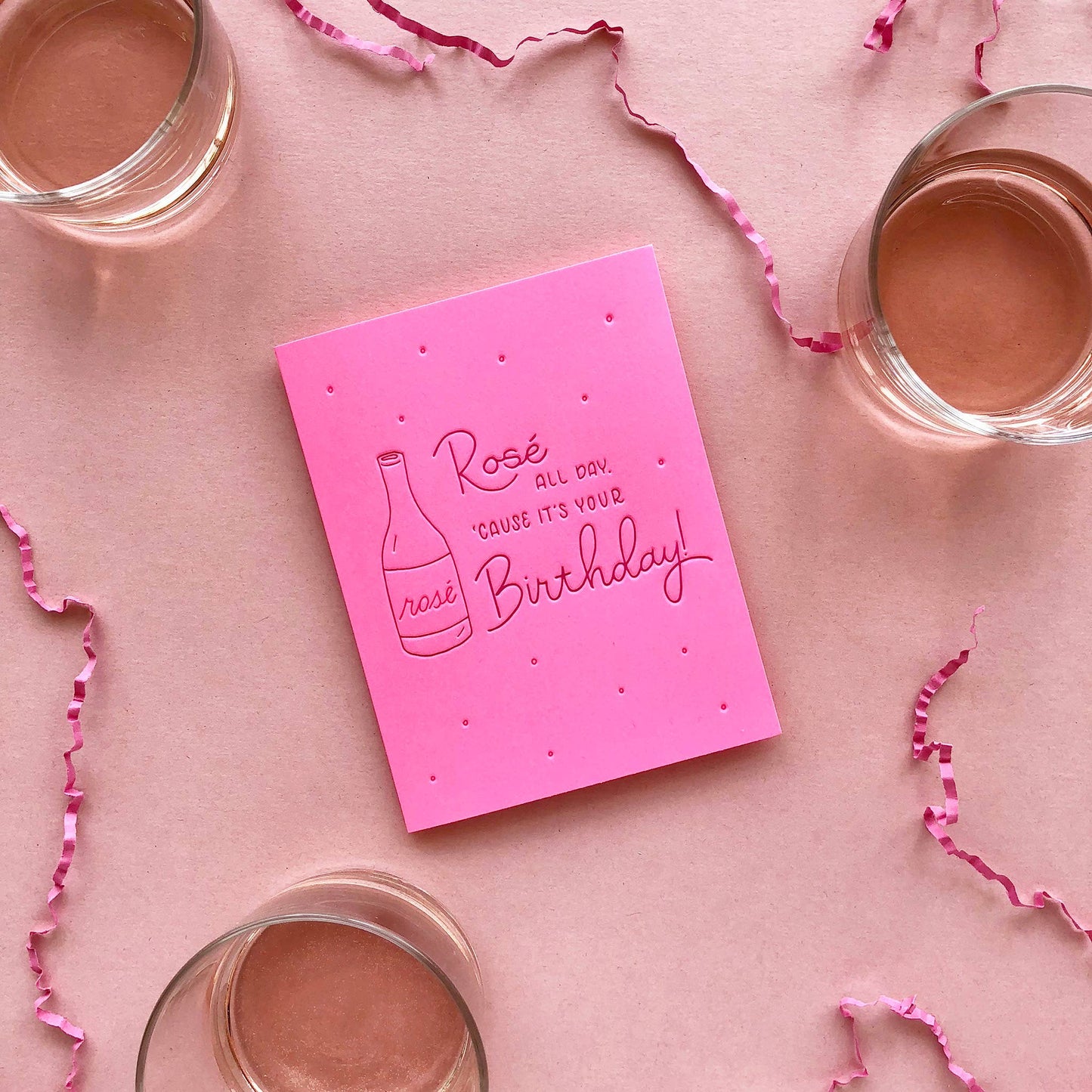 INK MEETS PAPER - Rosé All Day Birthday - Birthday card