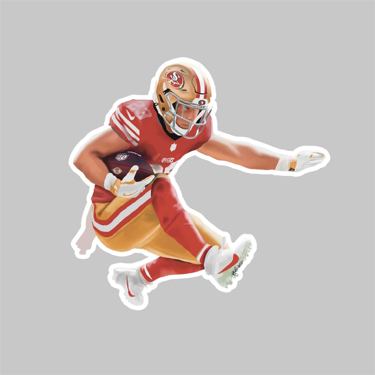 Christian Mccaffrey 49ers Sticker 2