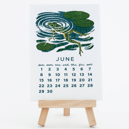 Smudge Ink - 2025 Forest Friends Letterpress Desk Calendar