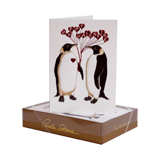 PAULA SKENE - Penguins Valentine's Day Card