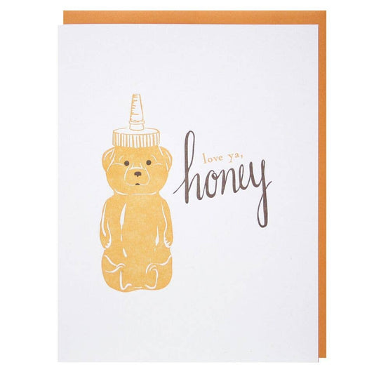 Smudge Ink - Honey Bear Love Card