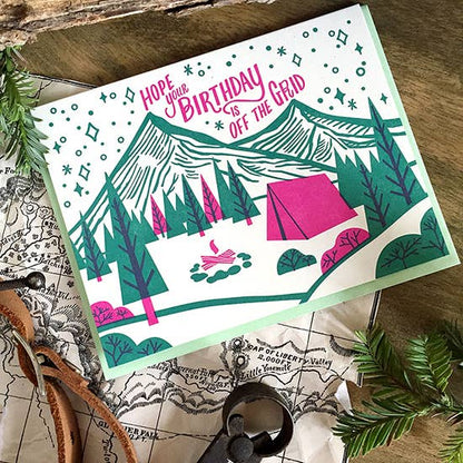 Paper Parasol Press - Off the Grid Birthday Card