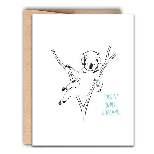 Stack Paper Press - Super Koalified Graduation Letterpress Card