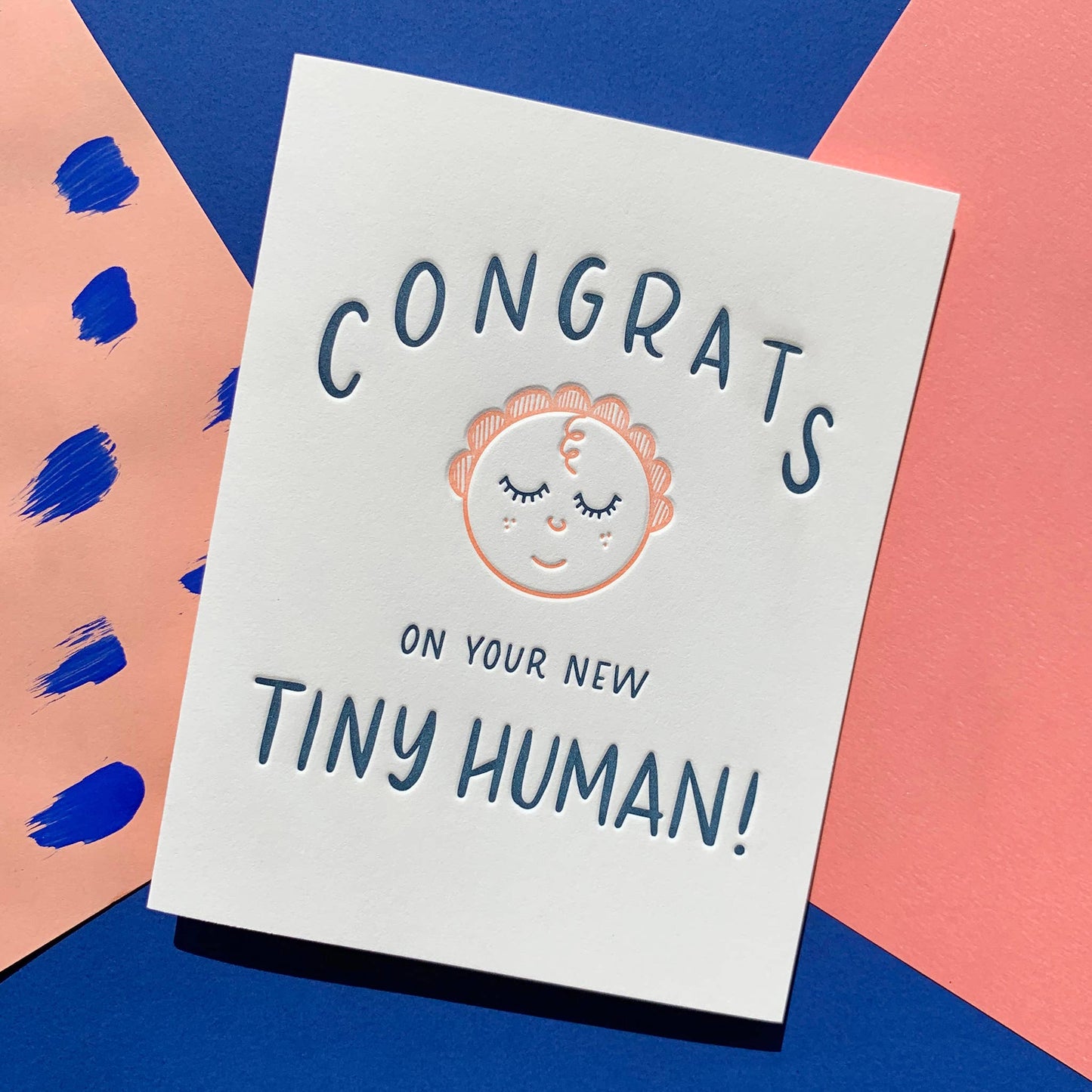 INK MEETS PAPER - Tiny Human Congrats - Baby card