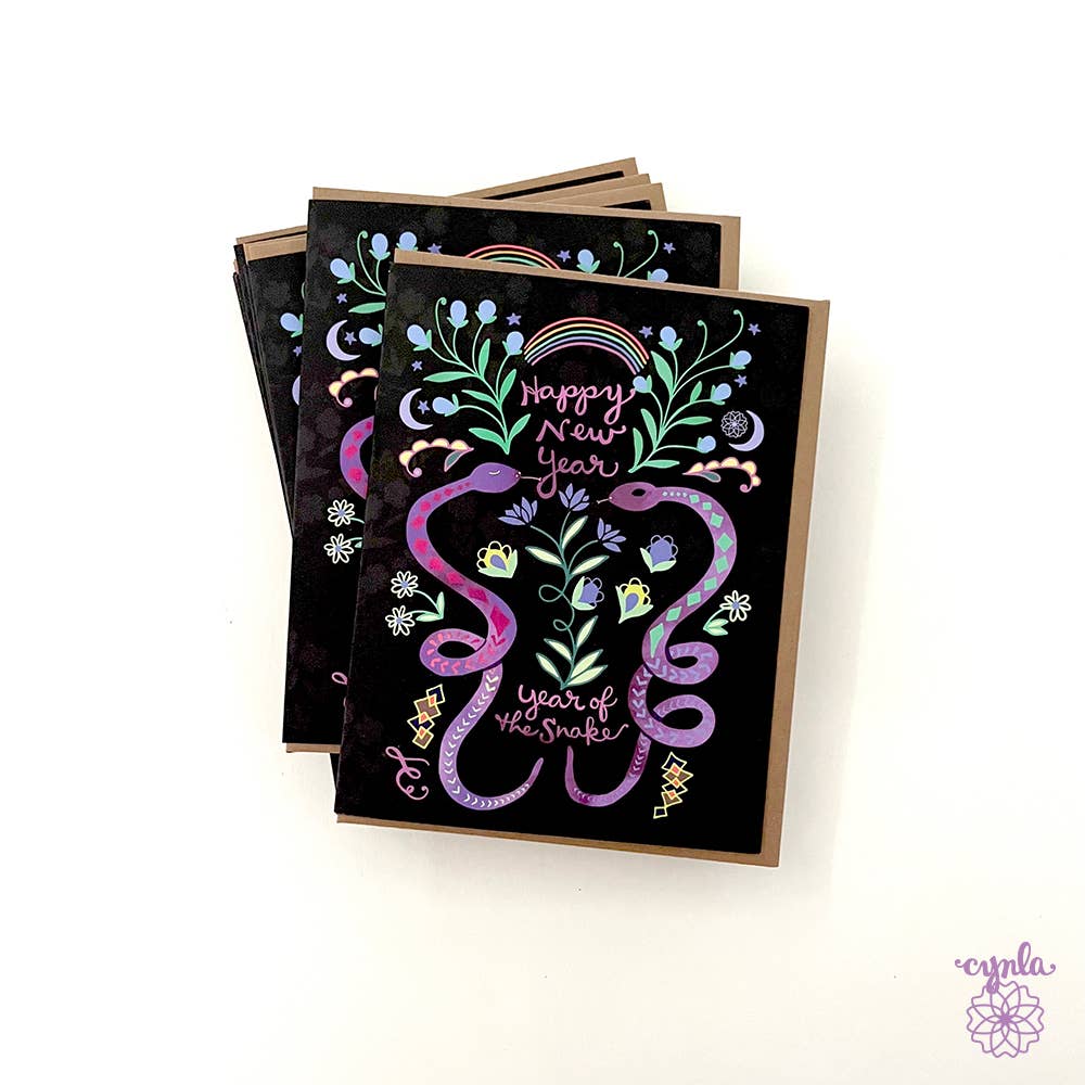 Cynla - Snake New Year Card - Chinese Lunar New Year 2025