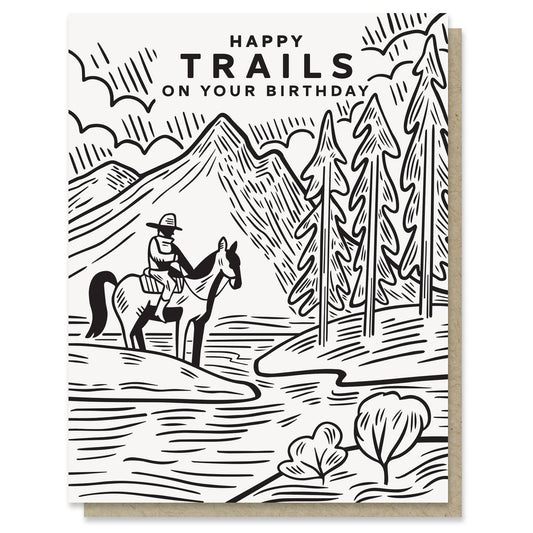 Paper Parasol Press - Happy Trails Birthday Card