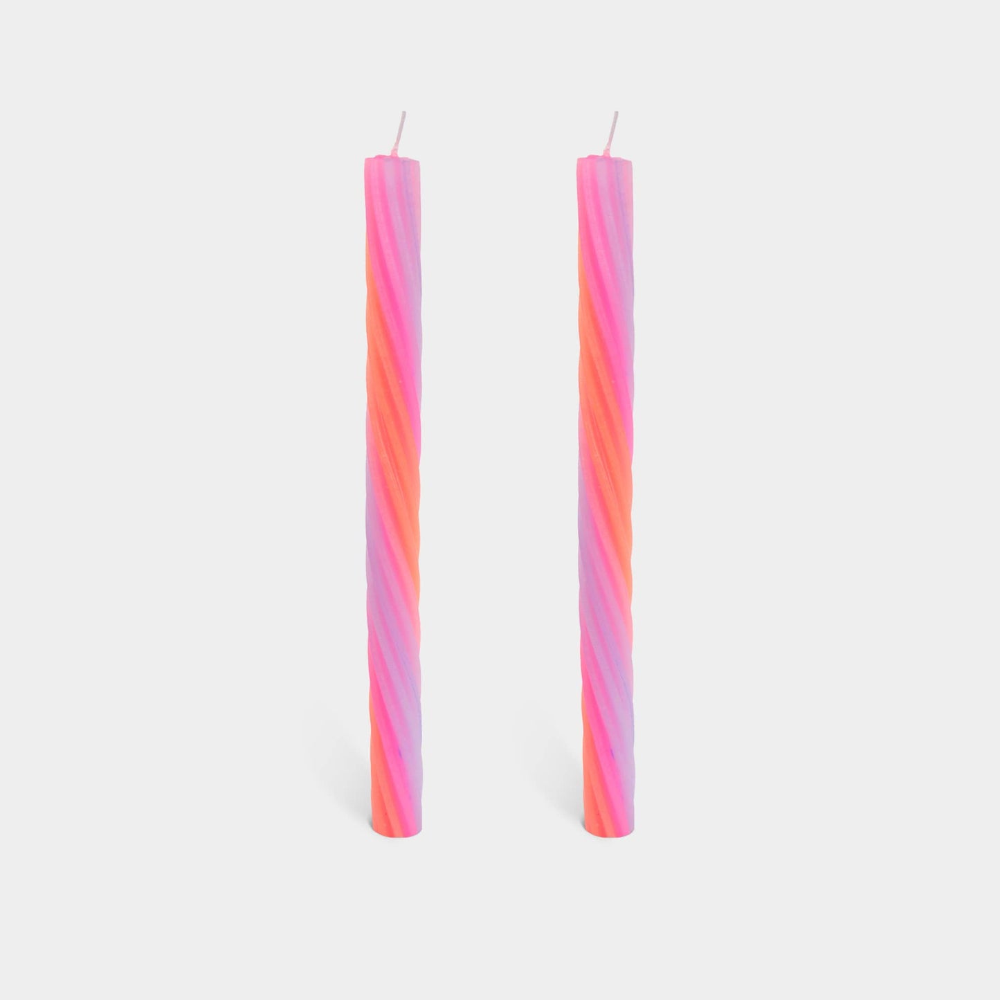 Lex Pott - Rope Candle Sticks by Lex Pott - Orange (2 pack)