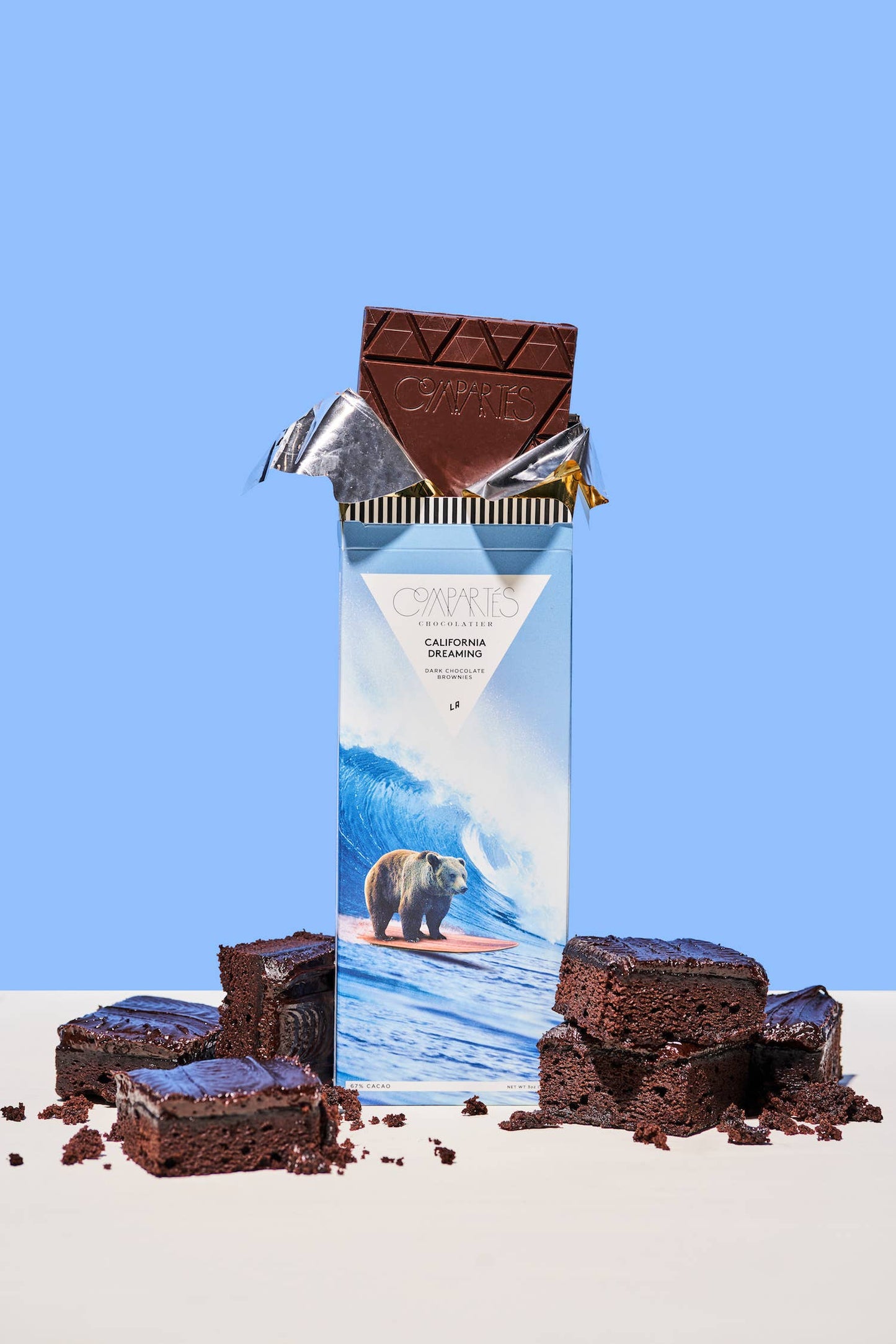 Compartes Chocolate - California Dreaming Brownie Chocolate Bar