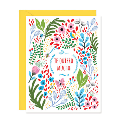 Lucy Loves Paper - Te Quiero Mucho Card In Spanish